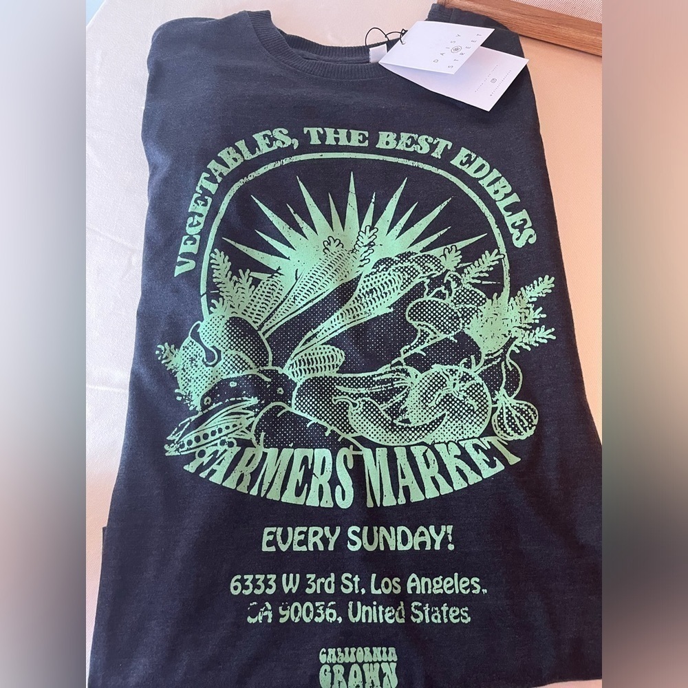 Daisy Street Farmers Market Tyler T-Shirt Size XS - Picture 7 of 7